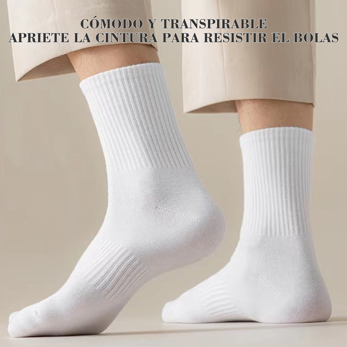 2 Pares Calcetines Largos Hombre Dama Adolescente Comodo Algodon Deportivo Transpirable y Cómodo para Resistir el Bolas Restsuko Bici
