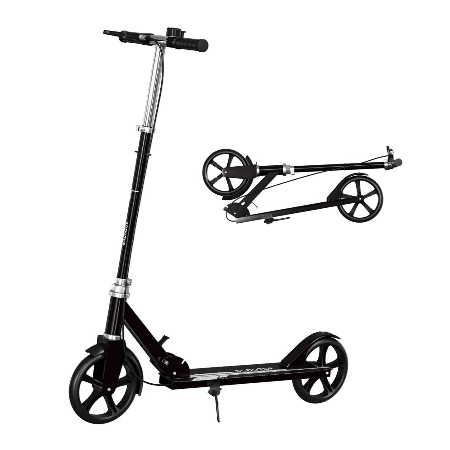 Patin Scooter con Freno De Mano Plegable Ajustable para Niños y Adultos Restsuko