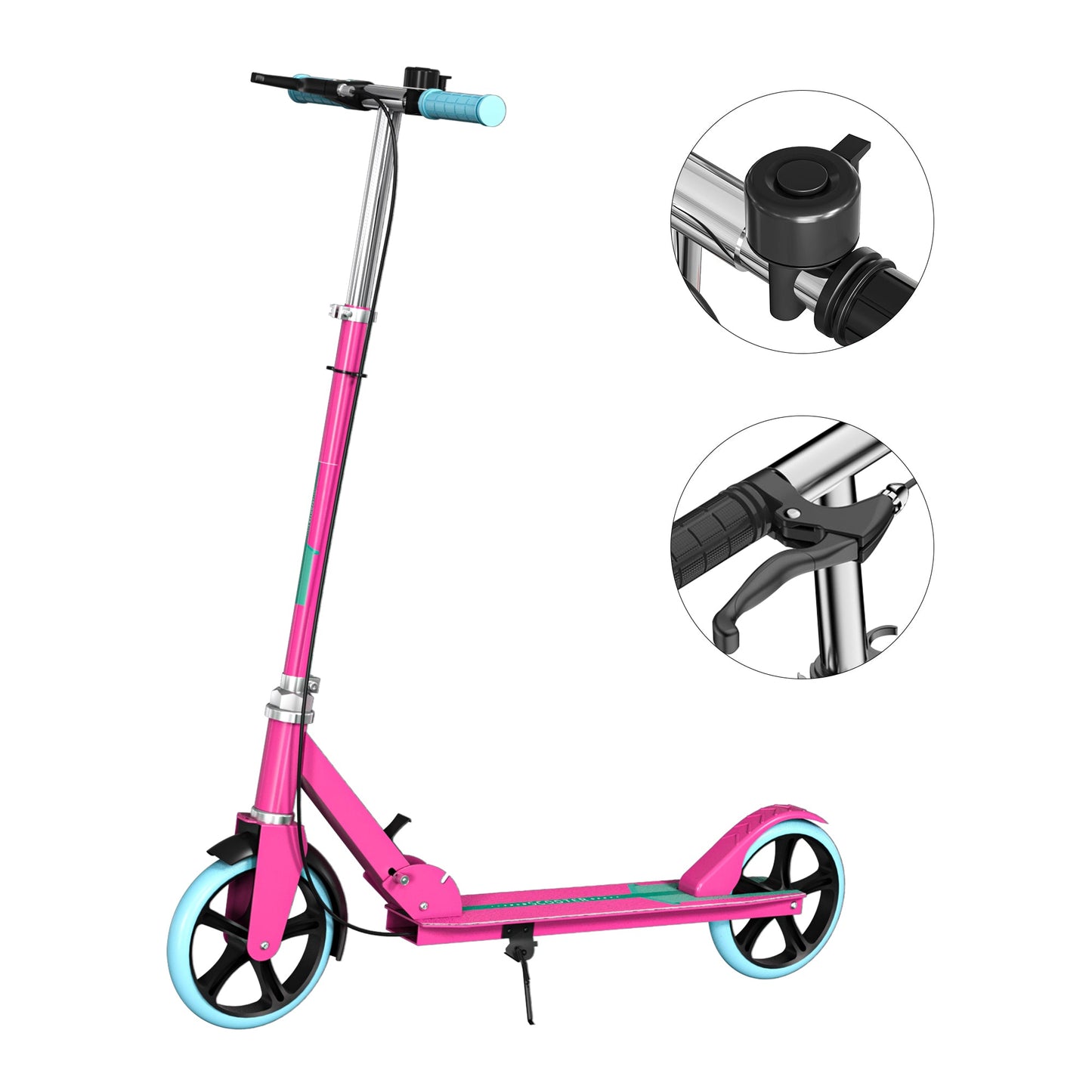 Ciclomotor Scooter 4 Niveles Ajustable Plegable Multicolor Restsuko