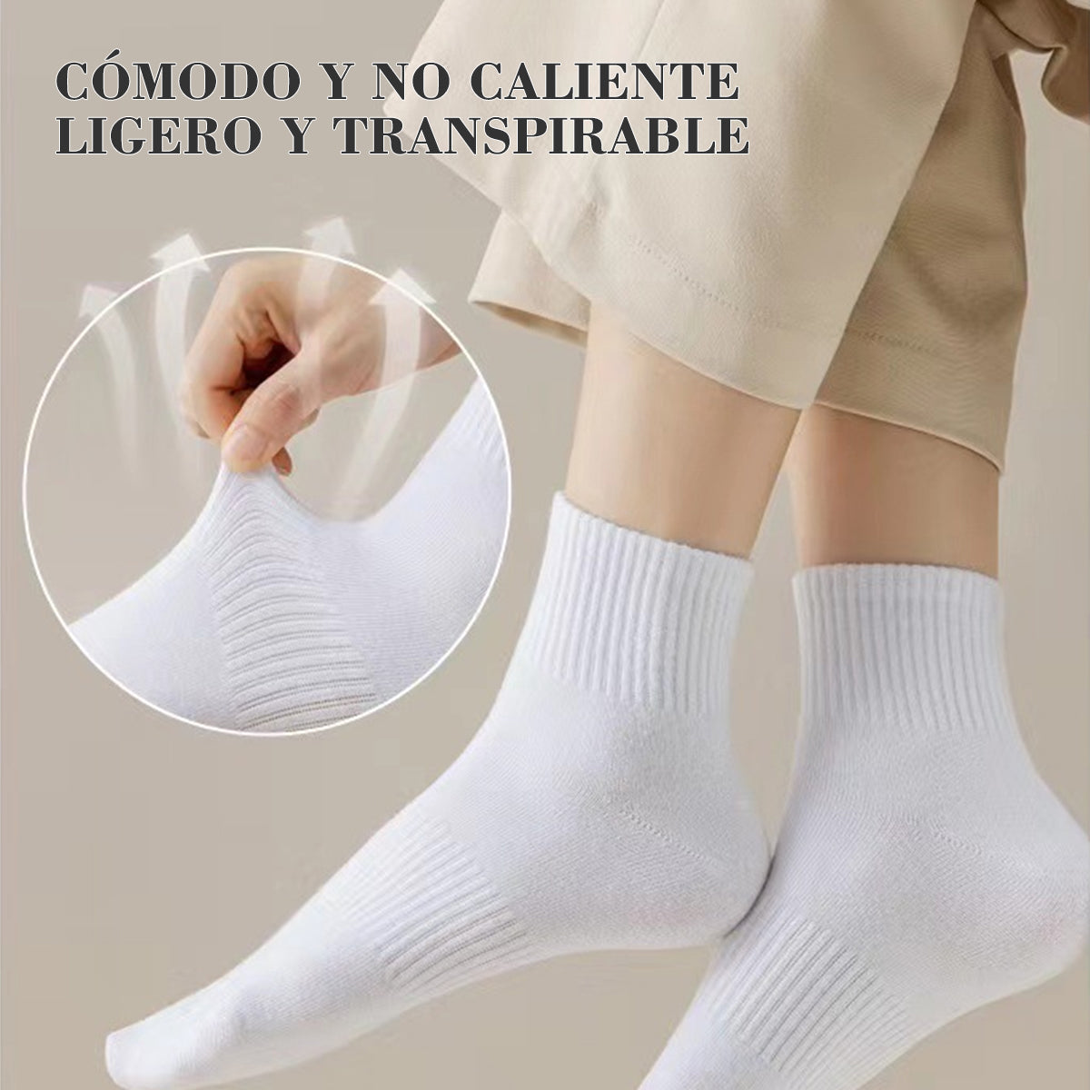 2 Pares Calcetines Largos Hombre Dama Adolescente Comodo Algodon Deportivo Transpirable y Cómodo para Resistir el Bolas Restsuko Bici