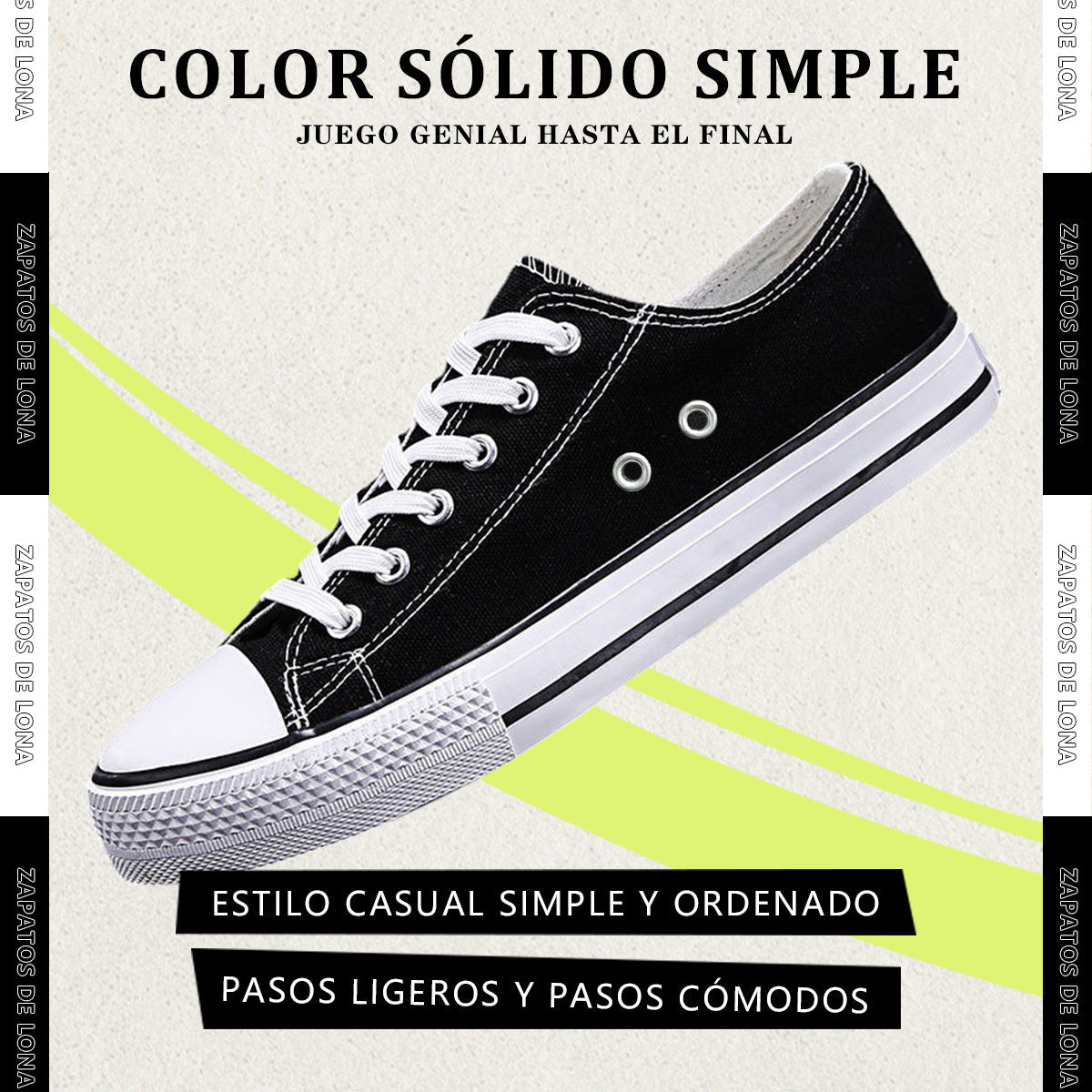 Zapatos Lona Tenis Hombre Deportivos Calzado Alta Calidad Facil De Lavar Restsuko Bici