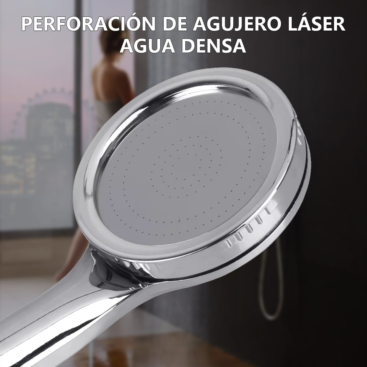 Ducha De Lluvia De Alta Presión Regadera Redonda Baño Cabeza De Ducha Restsuko Bici