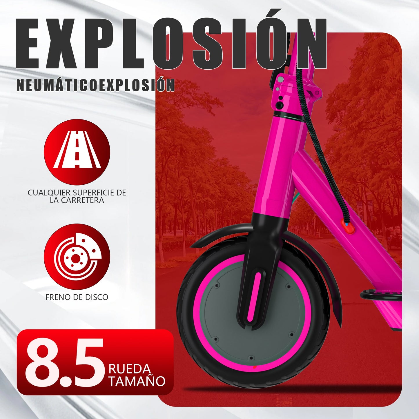 Título:Patineta Eléctrica Plegable Inteligente | Diseño Trendy + Control APP, la Reina de Desplazamientos Cortos Restsuko