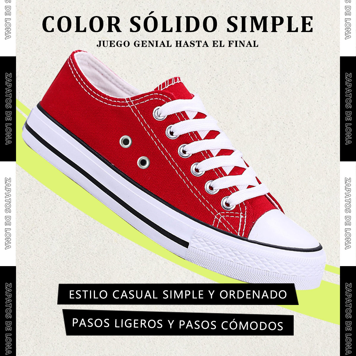 Zapatos Casuales Y Cómodos De Lona Piel Tenis Para Mujer Calidad De Alta Gama De Combate Restsuko