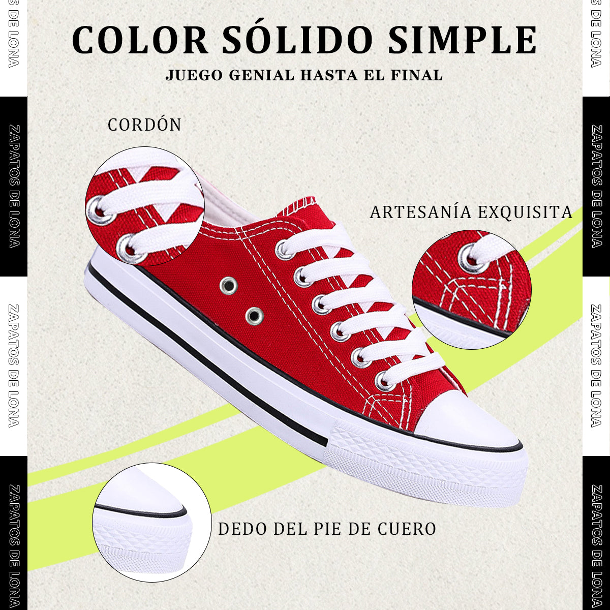 Zapatos Casuales Y Cómodos De Lona Piel Tenis Para Mujer Calidad De Alta Gama De Combate Restsuko