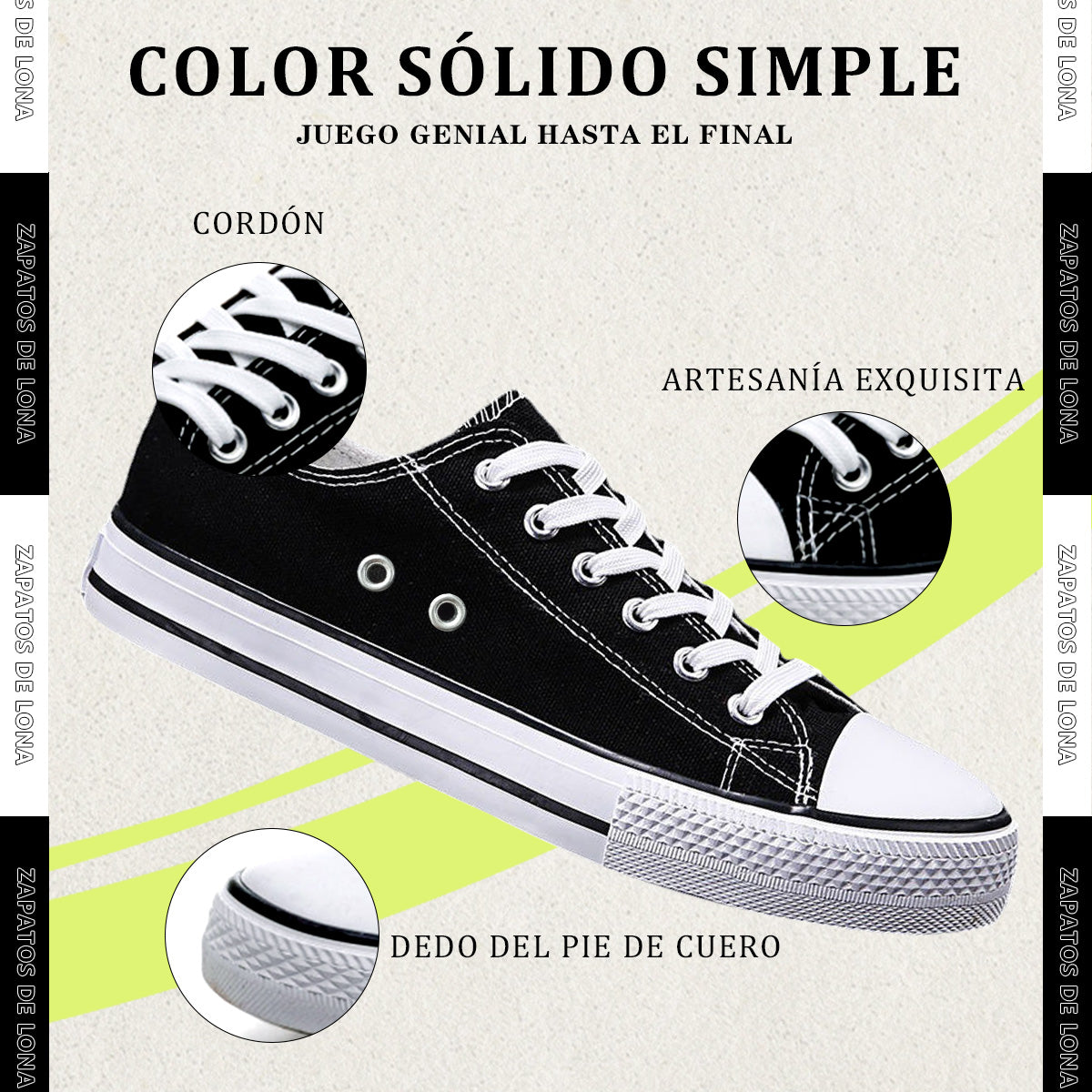 Zapatos Casuales Y Cómodos De Lona Piel Tenis Para Mujer Calidad De Alta Gama De Combate Restsuko