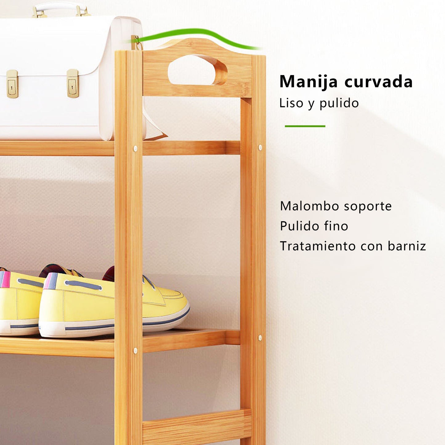 Zapateras Almacenamiento Zapatos Bamboo En Plano 6 Niveles Tres Águila