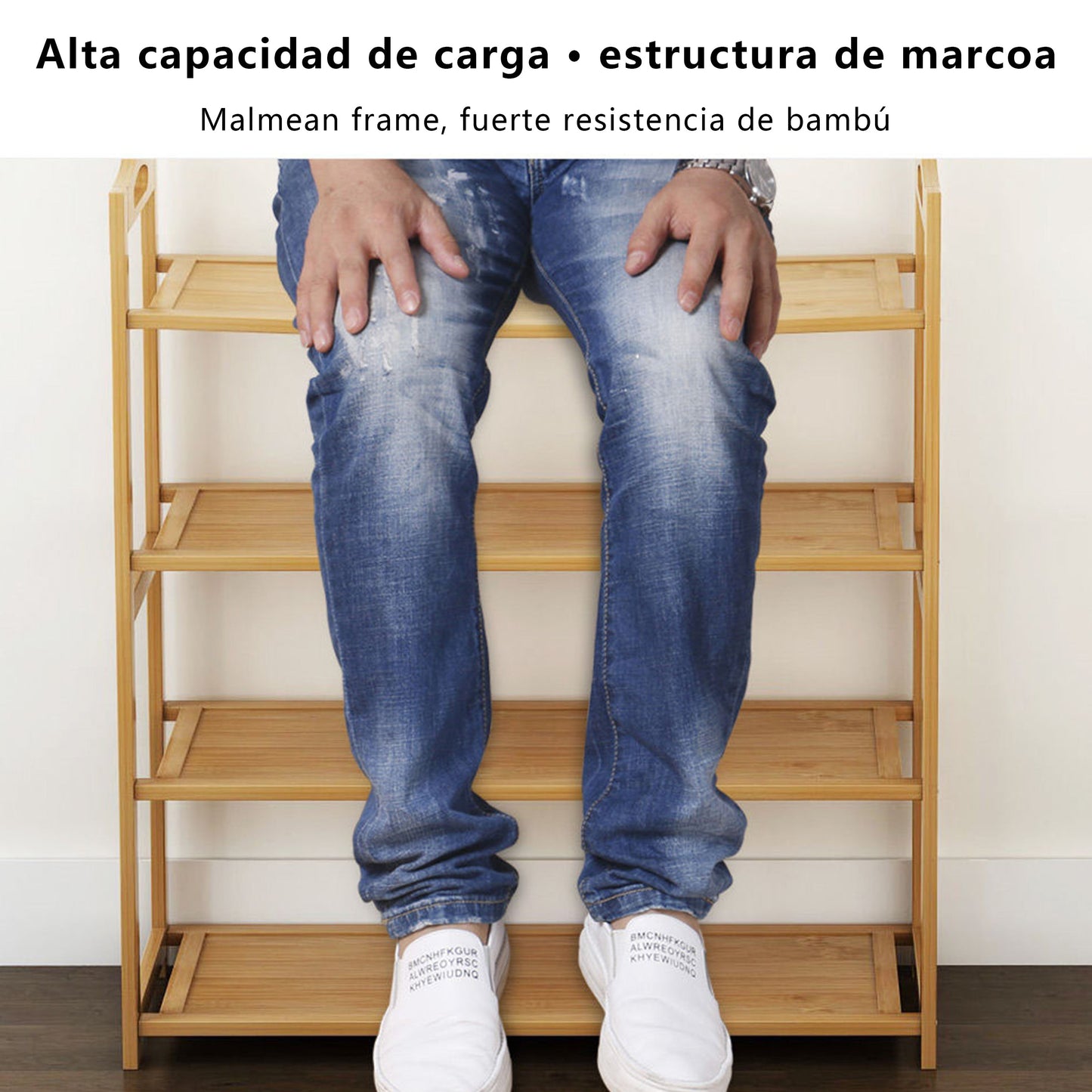 Zapateras Almacenamiento Zapatos Bamboo En Plano 6 Niveles Tres Águila