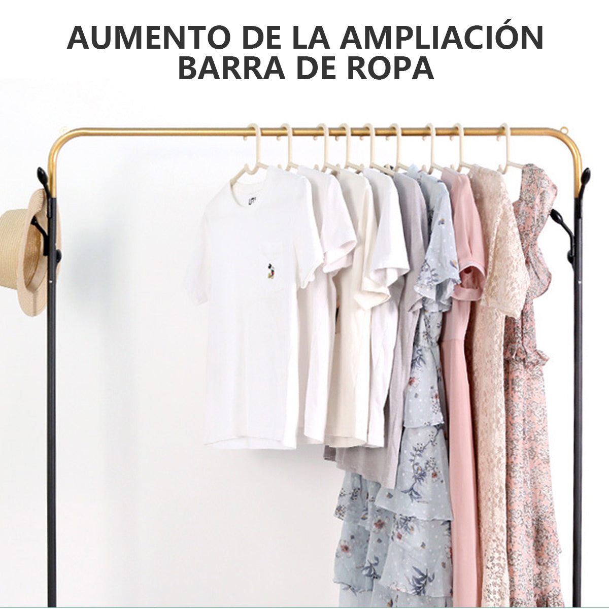 Perchero Organizador Hogar Ropa Armario Closet Rack Metálico Tres Águila