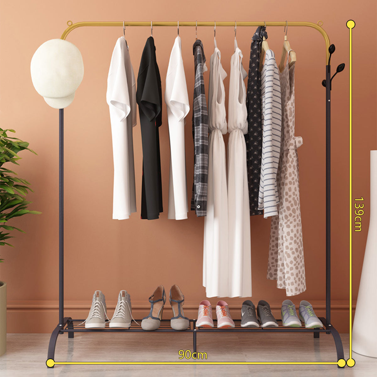 Perchero Organizador Hogar Ropa Armario Closet Rack Metálico Tres Águila