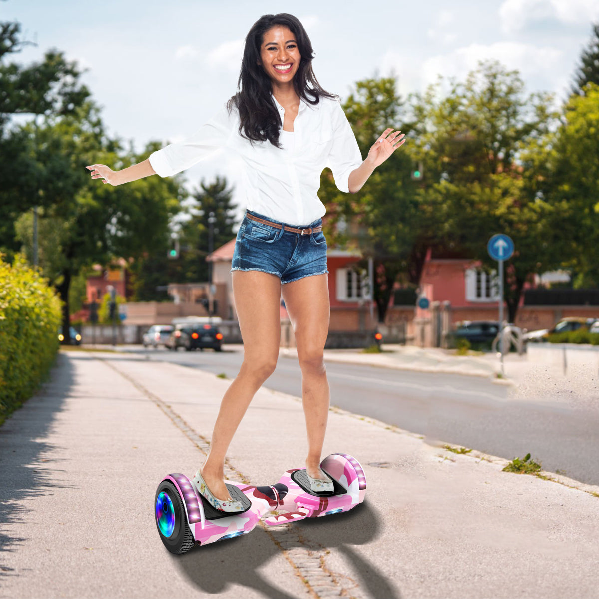 Aerotabla Patineta Eléctrica 250w Con Bluetooth Luces Led Restsuko