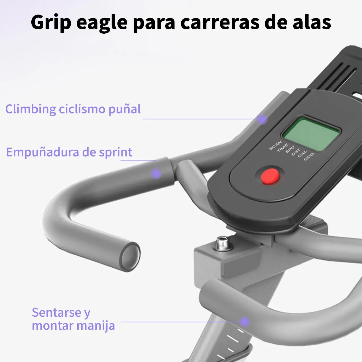 Bicicleta de Ejercicio Grande Fija Deportiva Spinning Restsuko