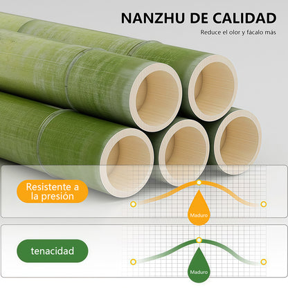 Estante Organizador de Ropa y Accesorios de Bambú Natural con Cajones y Estantes Laterales