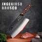 Cuchillo De Cocina Profesional Pesado De Hueso con Diseño Único para Carnes y Verduras Cuchillo de Carnicero