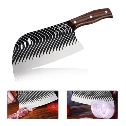 Cuchillo De Cocina Profesional Pesado De Hueso con Diseño Único para Carnes y Verduras Cuchillo de Carnicero