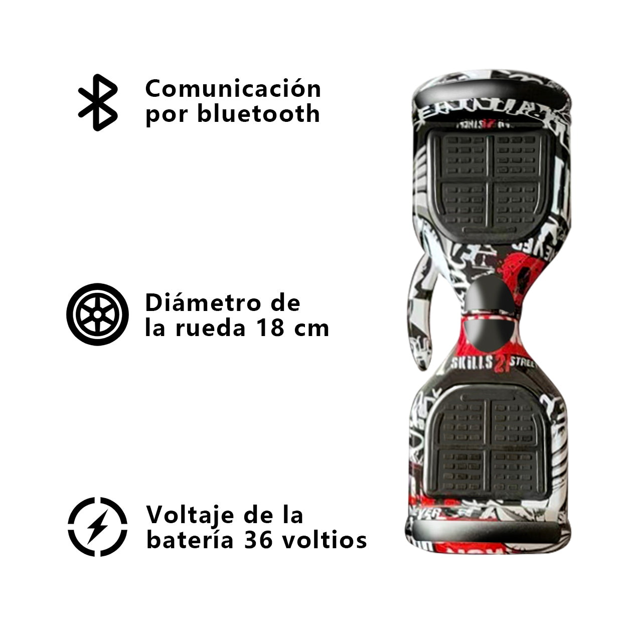 Scooter electrico Hoverboard de alta resistencia, motobici