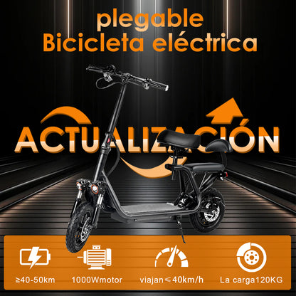 Bicicleta Electrica Luz De Linea Con Lamparas Brillantes