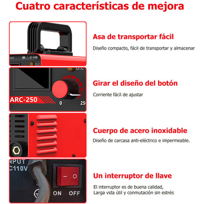 Máquina Soldadora Inverter De Soldar Portatil 60hz 110v Tres Águila