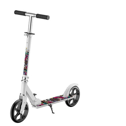 Ciclomotor Scooter 4 Niveles Ajustable Plegable Multicolor