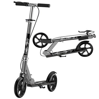 Ciclomotor Scooter 4 Niveles Ajustable Plegable Multicolor