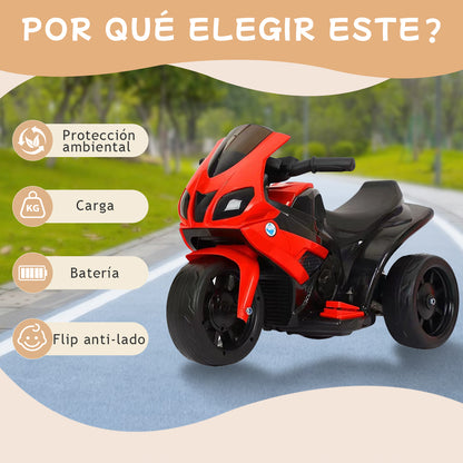 Motocicleta Electrica para Niños con Luces Control remoto y Musica 15km Seguro