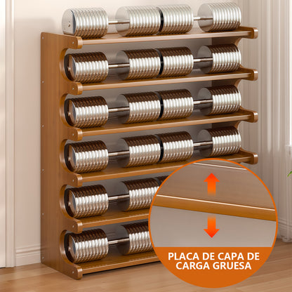 Zapatero Organizadora de Bamboo con 6 Niveles y un Almacenamiento Amplio con 82x68x20cm Estructura de Bambu para Zapatos y otros Adornos y Accesorios