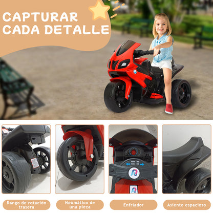 Motocicleta Electrica para Niños con Luces Control remoto y Musica 15km Seguro