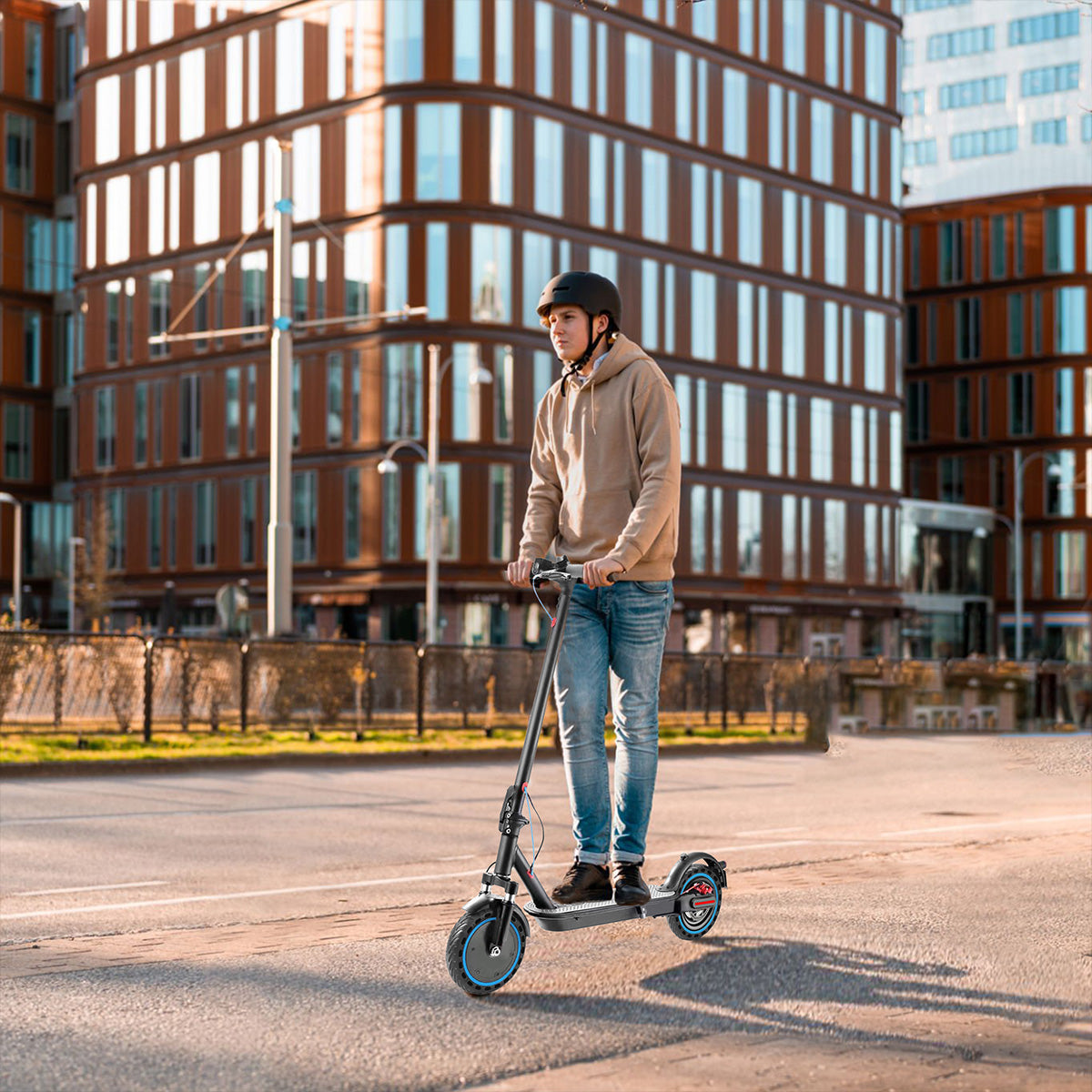 Scooter Patinete Eléctrico 36v 7.8ah Y Negro 35km/h Plegable