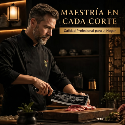 Cuchillo De Cocina Profesional Pesado De Hueso con Diseño Único para Carnes y Verduras Cuchillo de Carnicero