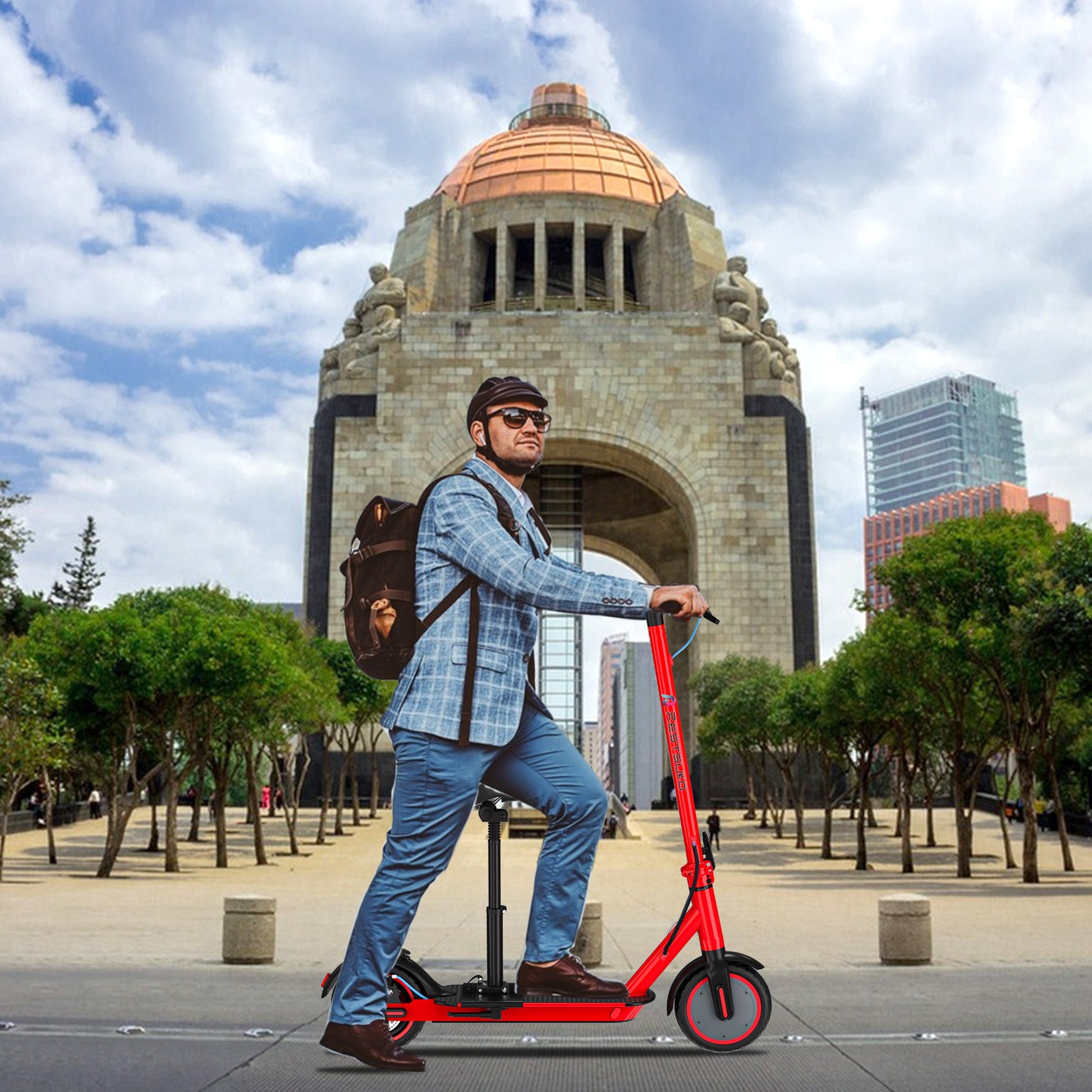 Título：Patineta Eléctrica Plegable Inteligente | Diseño Trendy + Control APP, la Reina de Desplazamientos Cortos Restsuko