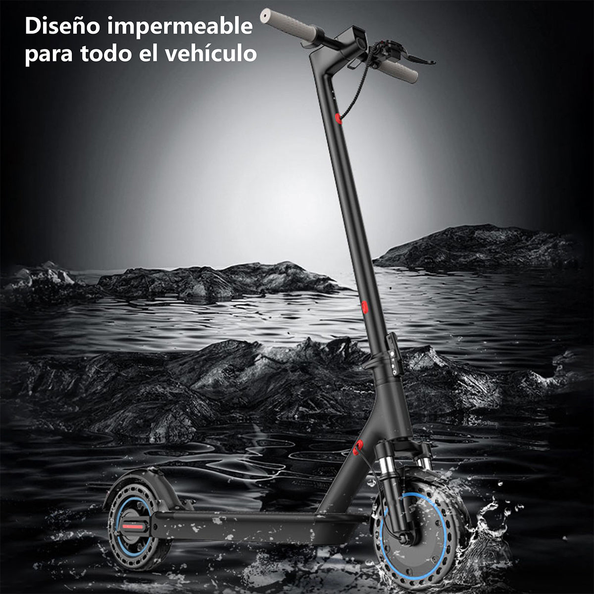 Scooter Patinete Eléctrico 36v 7.8ah Y Negro 35km/h Plegable