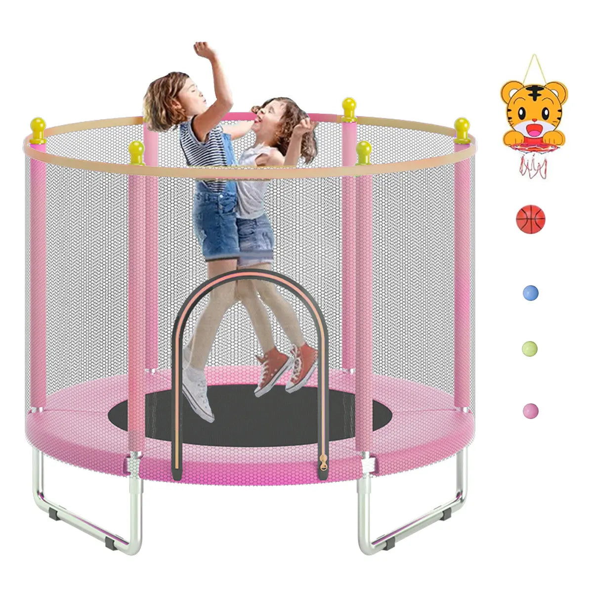 Trampolín Diámetro 150cm Ninos Infantil Juguetes Regalos (Rosa) Tres Águila